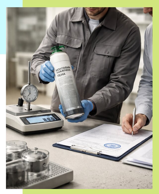 Сертификация монтажной пены в Волжском от 15195 р. | Алешин-Влж