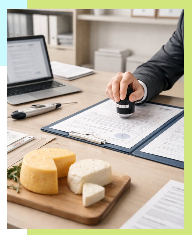 Сертификация сыров в Волжском от 15195 р | Сертификат на сыр Алешин-Влж