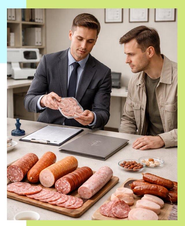 Сертификация колбасных изделий в Волжском от 7598 р. | Алешин-Влж