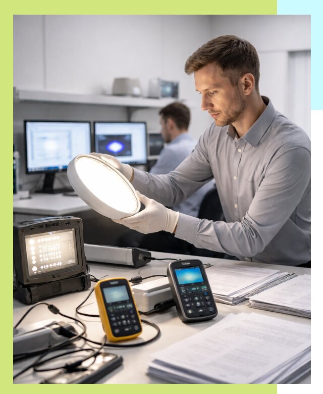 Сертификация светильников в Волжском: испытания и оформление