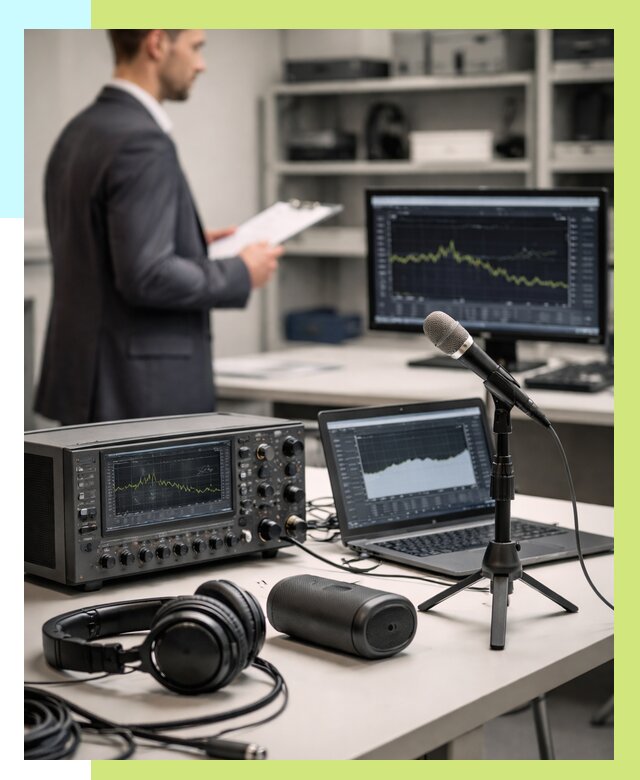 Сертификация аудиотехники в Волжском от 15195 р., Алешин-Влж