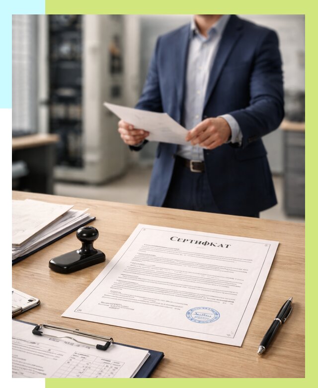 Сертификат на оборудование в Волжском от 15195 р. | Алешин-Влж