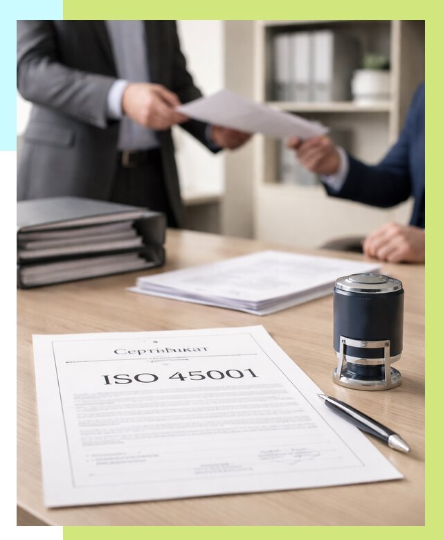 Сертификат ISO 45001 в Волжском под ключ от 45585 р. | Алешин-Влж